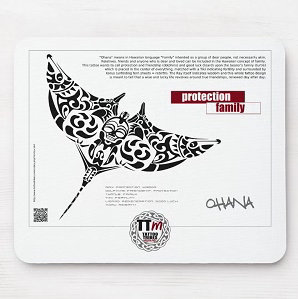 Ohana manta mousepad