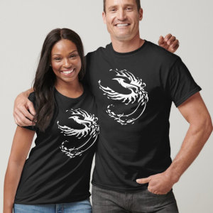 Tribal phoenix tattoo tshirt