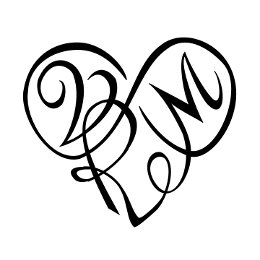 V+R+M heart tattoo photo