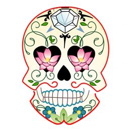 Sugar skull tattoo