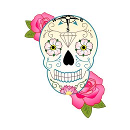 Sugar skull tattoo