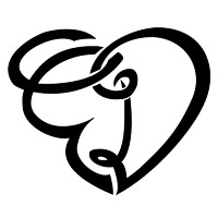 D+E heart tattoo