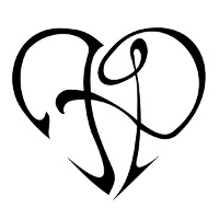 F+P heart tattoo