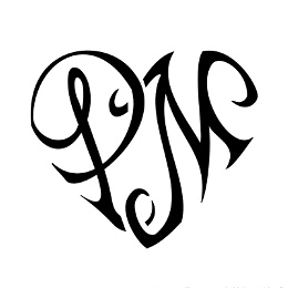 P+M heart tattoo photo