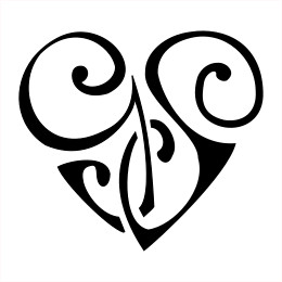 G+S heart tattoo