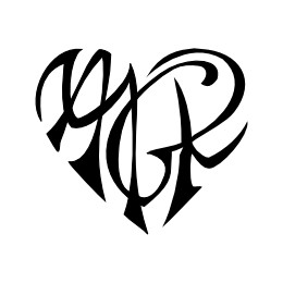 Heart M+A+G+R tattoo