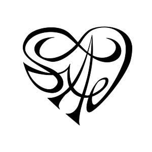 S+A+I heart tattoo photo