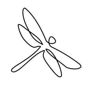 Minimal dragonfly tattoo: Magic