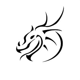 Minimalist dragon tattoo photo