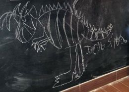 Original dinosaur drawing from Noels son