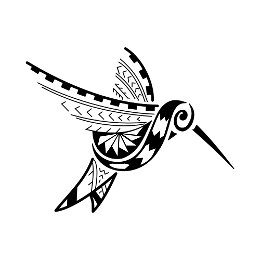 Samoan hummingbird tattoo