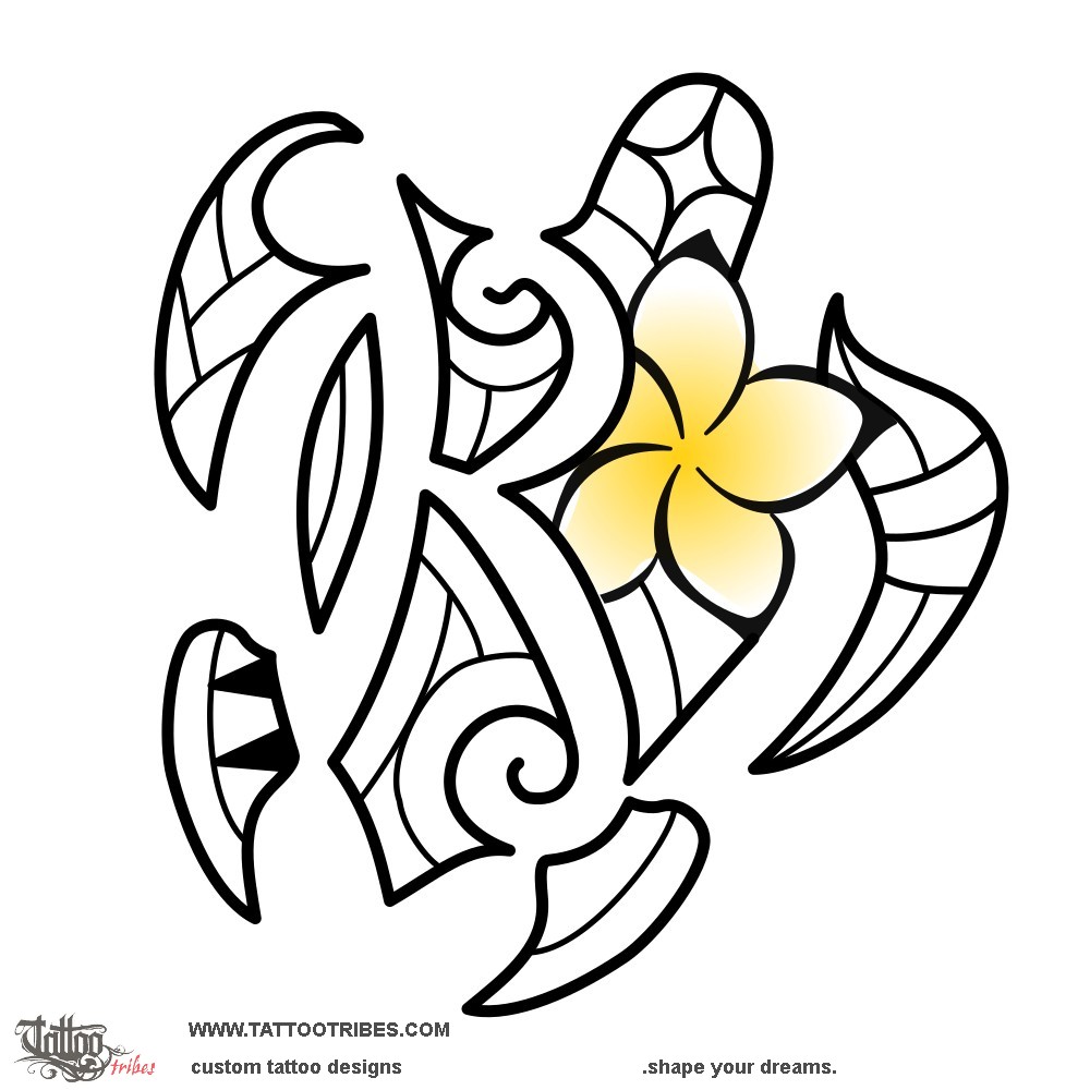 Maori small manta tattoo: Mother and daughter