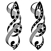 Music tattoo