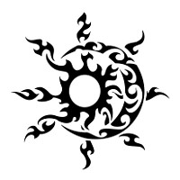 Sun-moon tattoo photo