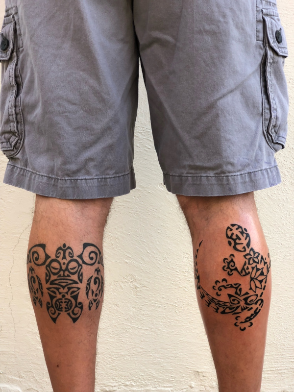 Adam - calf tattoos tattoo