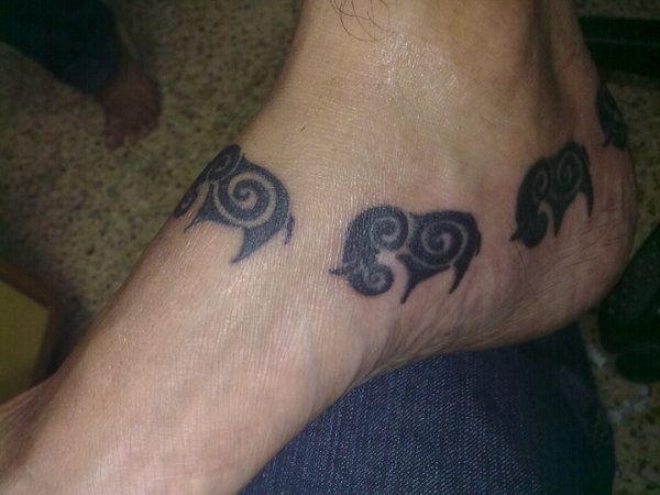 Akhil - elephants tattoo photo