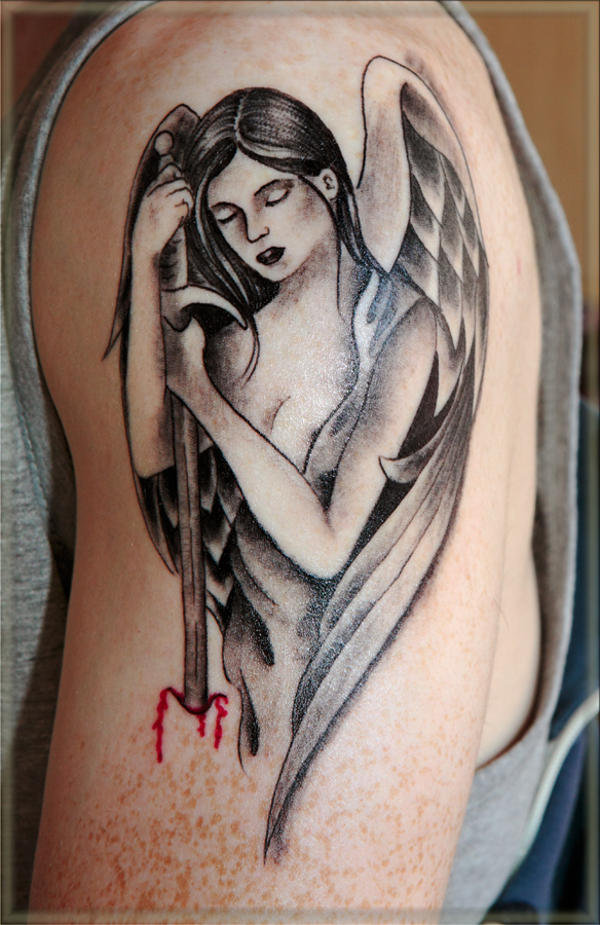 Alessio - Angel tattoo photo