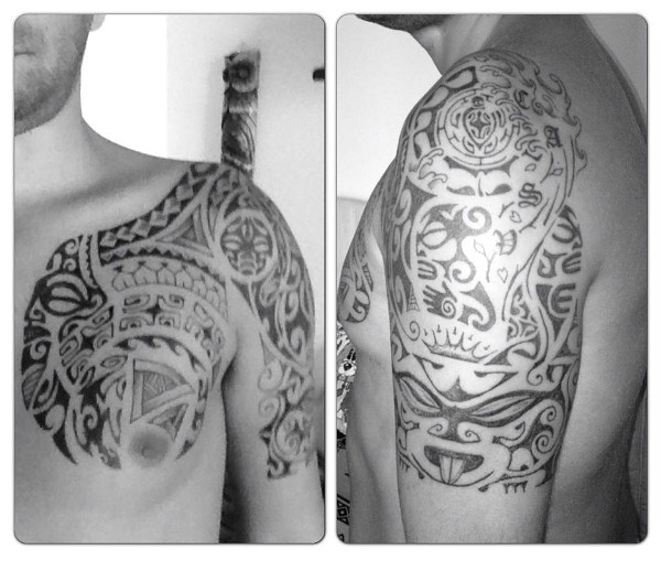 Antonio - Polynesian piece tattoo