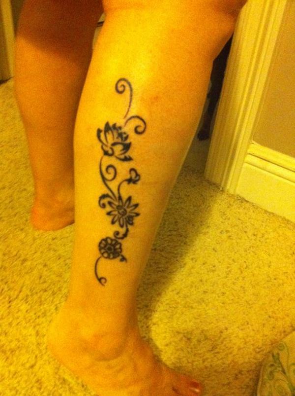 Avia - Birth flowers tattoo photo