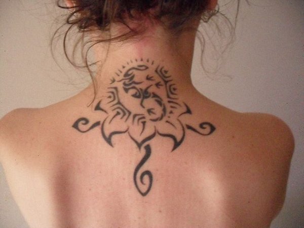 Carmen - Sun lizard Ankh tattoo