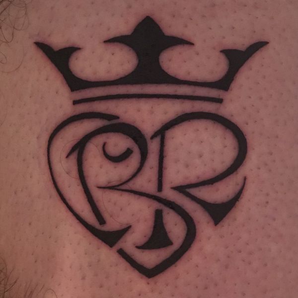 Christian - C+B+R heart tattoo