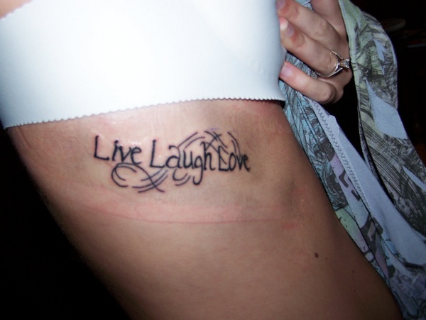 Danielle - Live, Laugh, Love tattoo