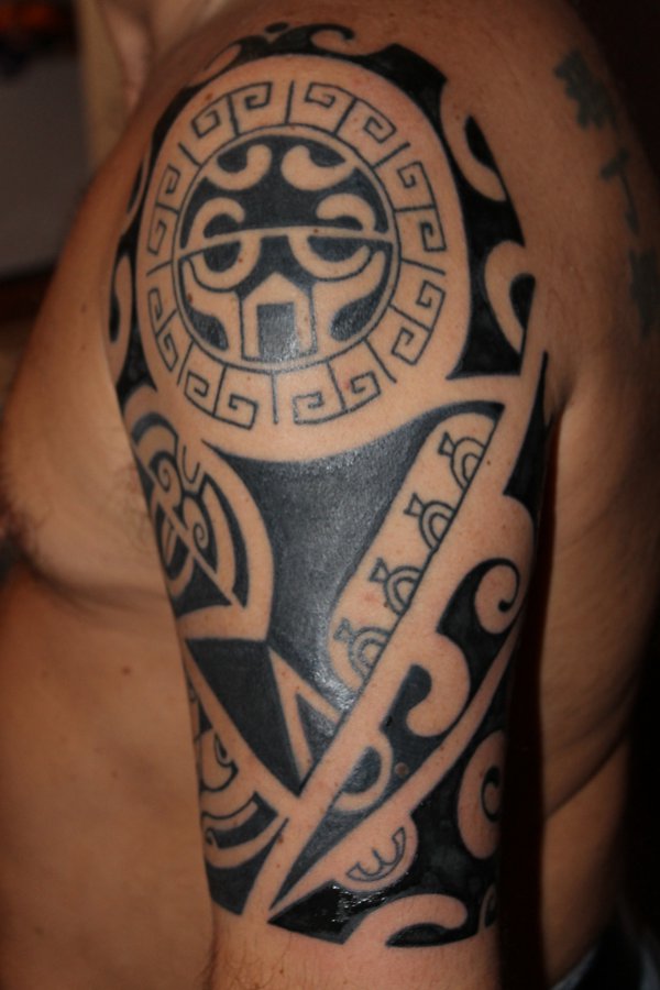 Domenico - Marquesan sleeve tattoo photo