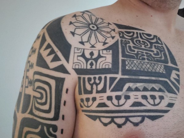 Eduardo - Marquesan coverup tattoo