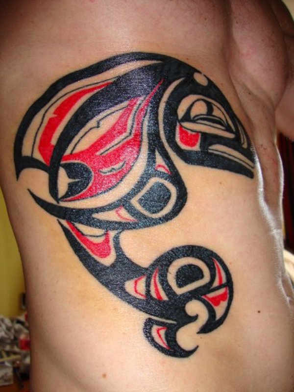 Erwin - Haida killer whale tattoo photo