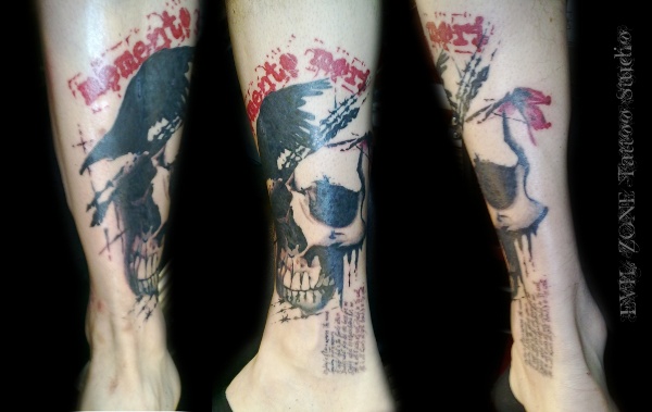 Evilzone - Graphic Skull tattoo photo