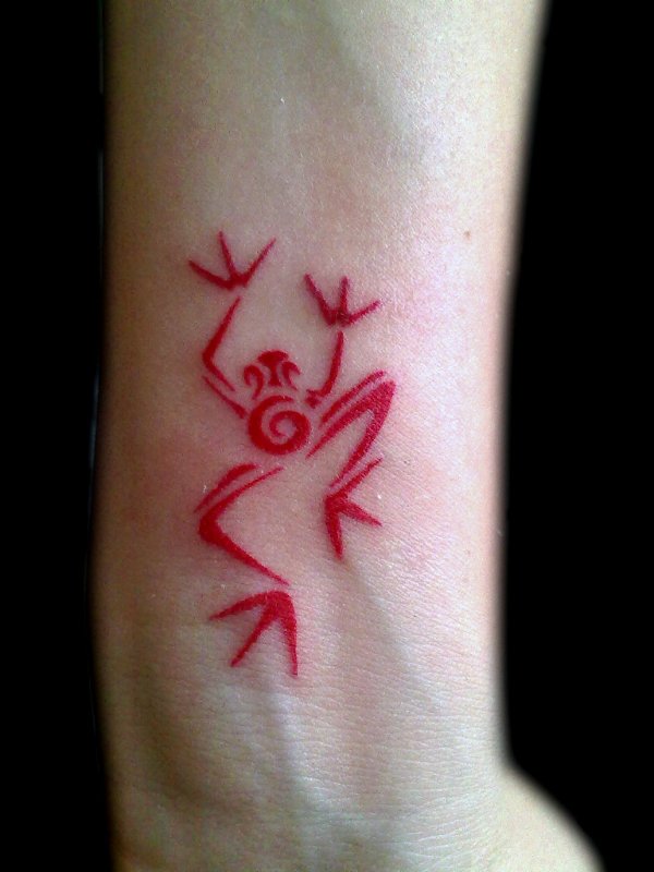 Evilzone - Tribal frog tattoo photo