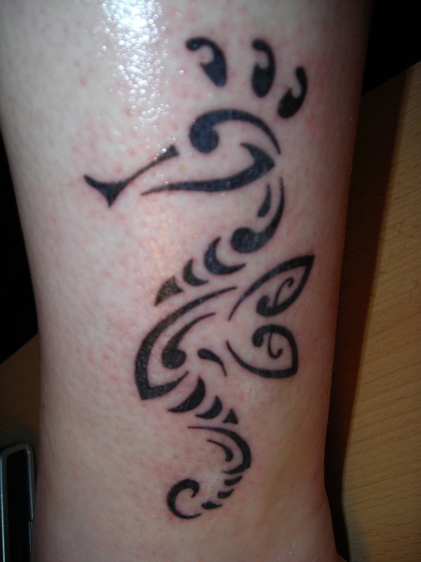 Fleana - Seahorse tattoo photo