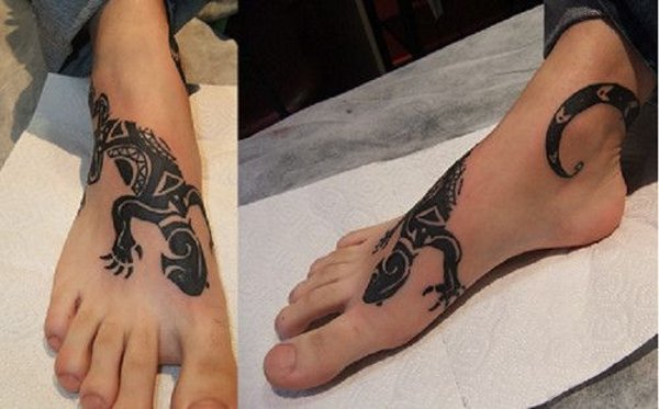 Guest - Lizard on foot tattoo