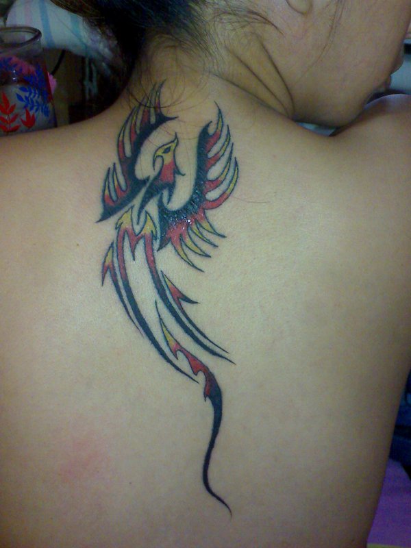 Jo Anne - Phoenix rising above tattoo photo