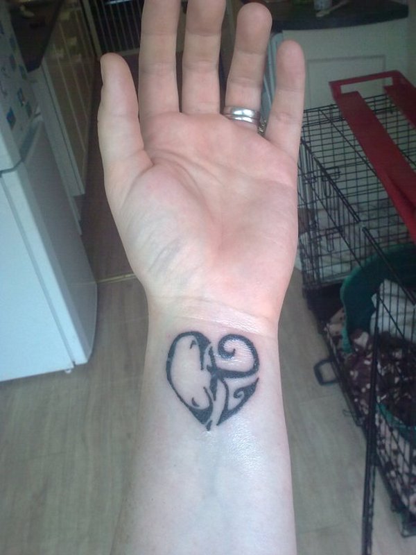 Kate - C+K heart tattoo