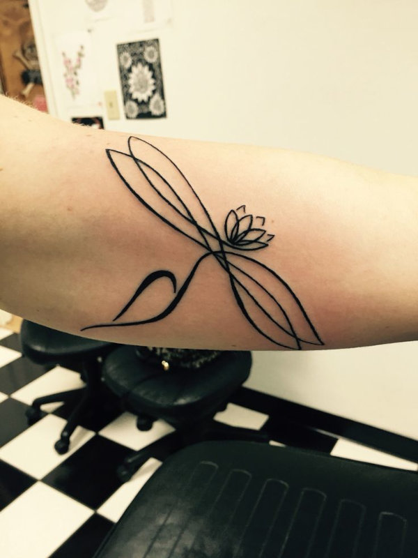 Katelynn - dragonfly tattoo photo