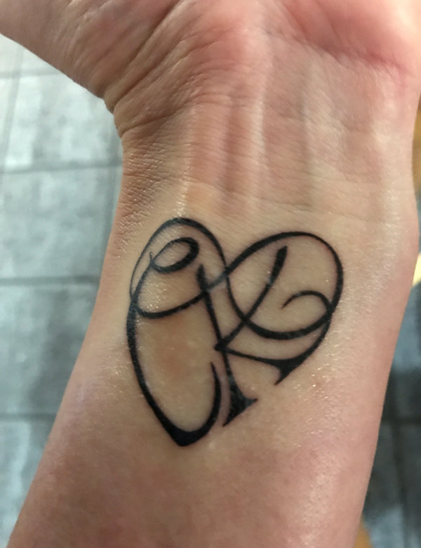 Keileen - C+K heart tattoo