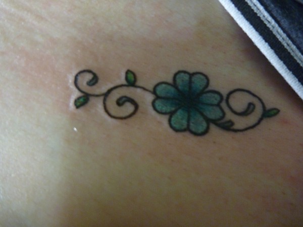 Kyla - 4 leaf clover tattoo photo