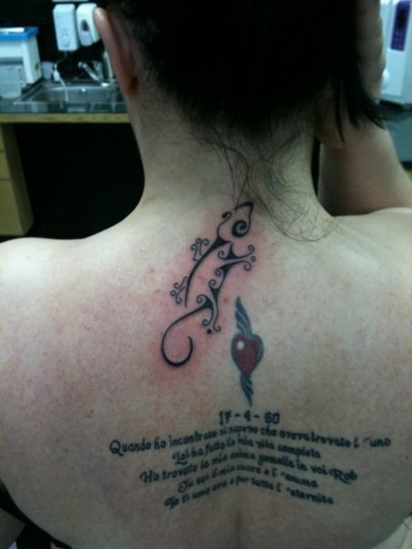 Leonie - Upper back tattoo