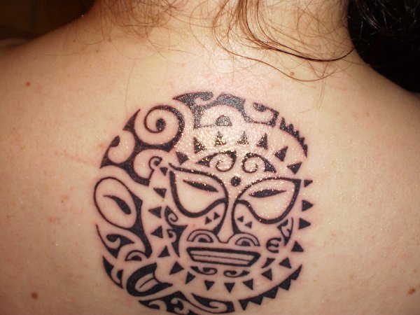 Lia - Maori sun-moon tattoo photo