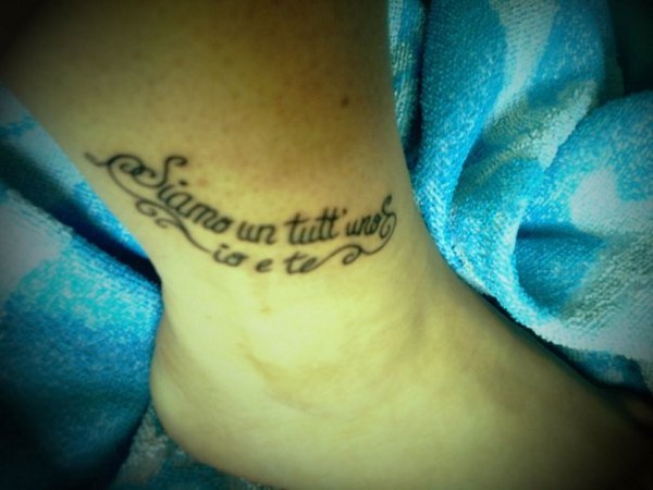 Lucia - We are one tattoo