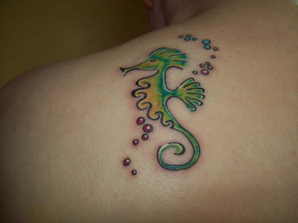 Marie - Seahorse tattoo