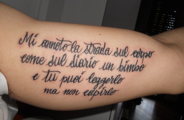 Mattia - Body notes tattoo