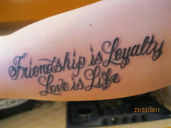 Valentina - Friendship & Love tattoo photo