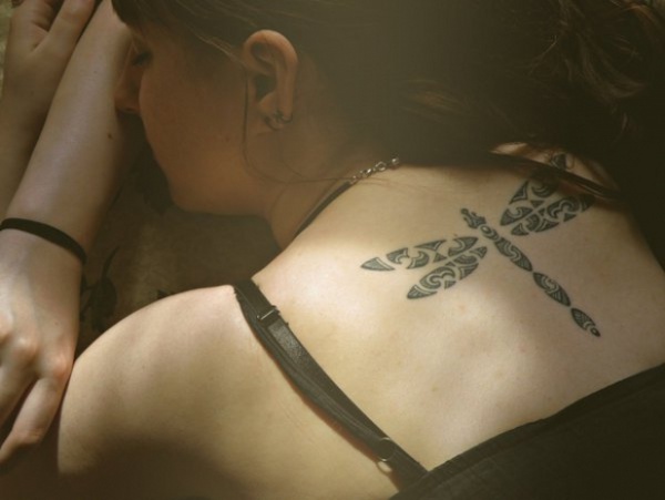 Natasha - dragonfly tattoo photo