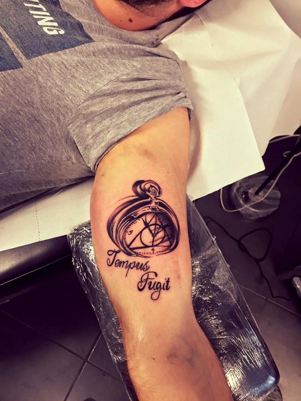 Nicola - Tempus fugit tattoo photo