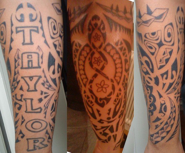 Patrick - Polynesian arm Hui tattoo photo