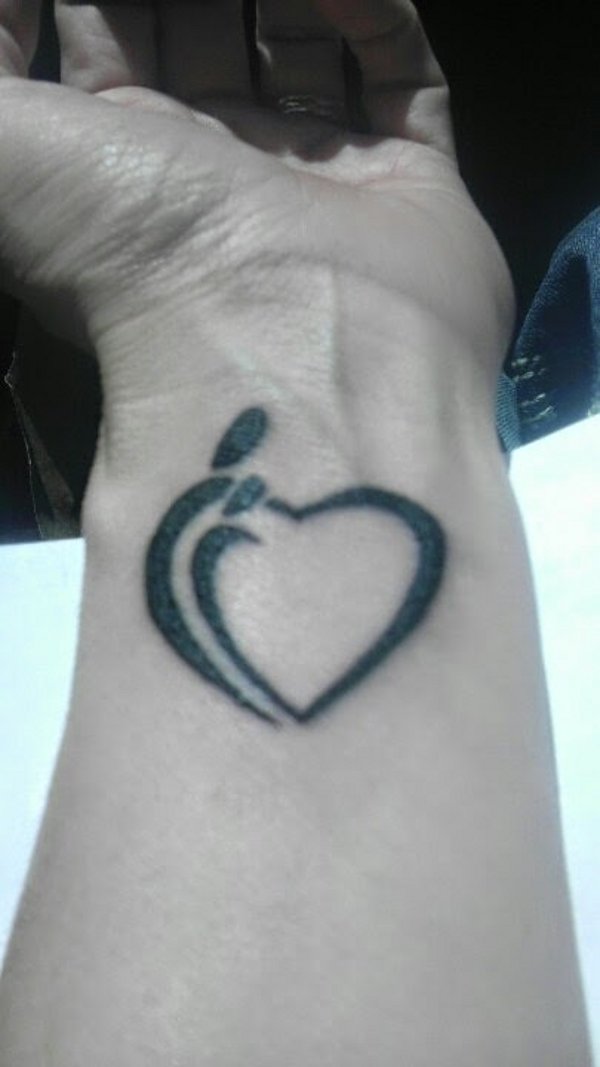 Rachel - Parent's heart tattoo photo