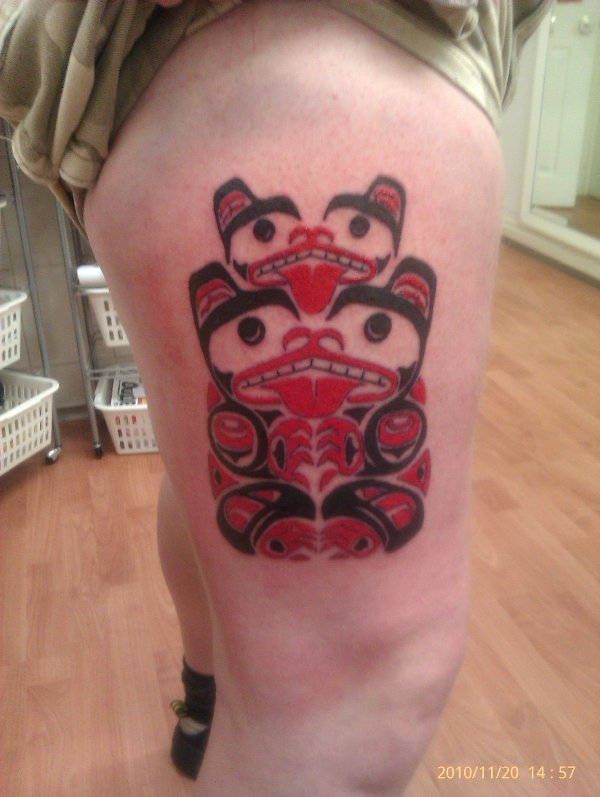 Rob - Haida bears tattoo photo