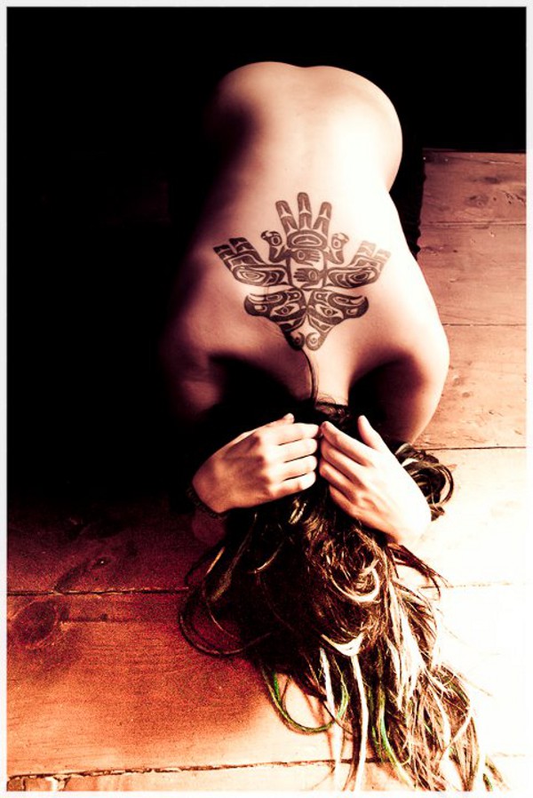 Silvia - Haida Thunderbird tattoo photo